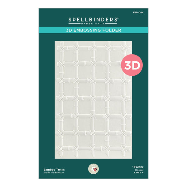 Bamboo Trellis 3D Embossing Folder from The Painter’s Garden Collection by Susan Tierney-Cockburn