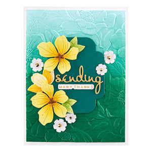 Four Petal Floral 3D Embossing Folder from the Four Petal Collection
