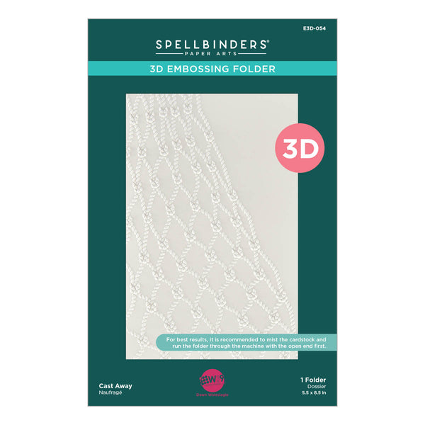 Cast Away 3D Embossing Folder from the Seahorse Kisses Collection by Dawn Woleslagle