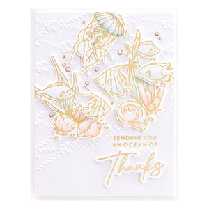 Cast Away 3D Embossing Folder from the Seahorse Kisses Collection by Dawn Woleslagle