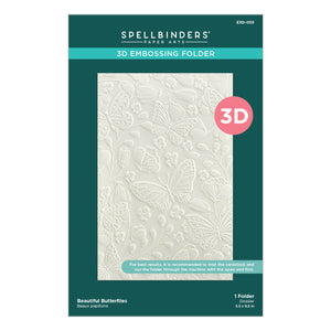 Beautiful Butterflies 3D Embossing Folder from the Stylish Ovals Collection