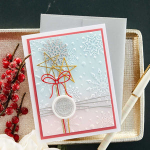 Flurry of Snowflakes 3D Embossing Folder from the Christmas Collection