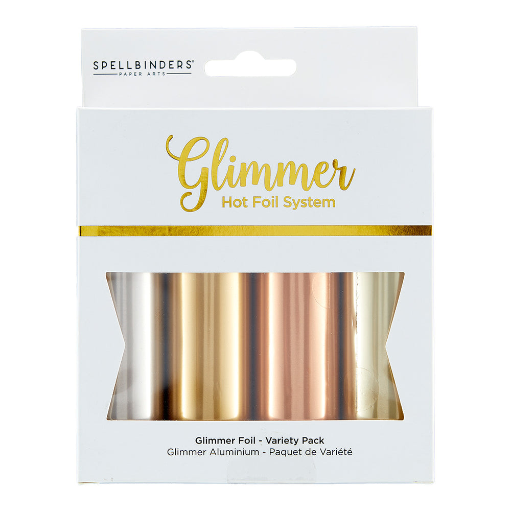 Glimmer Hot Foil 4 Rolls - Satin Metallics Variety Pack