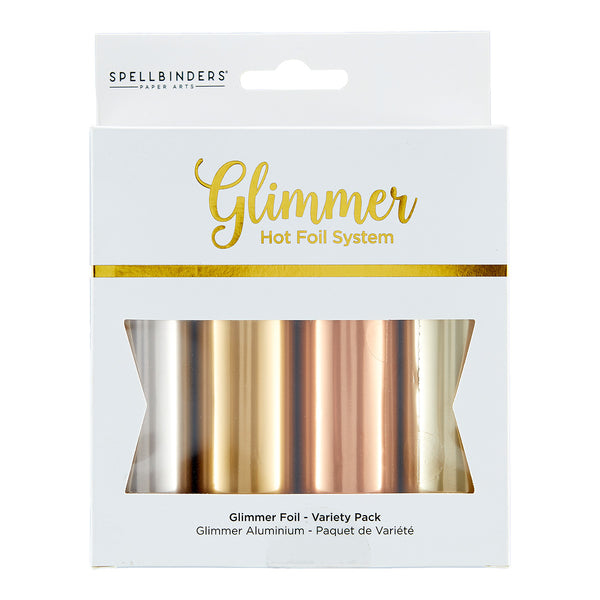 Glimmer Hot Foil 4 Rolls - Satin Metallics Variety Pack