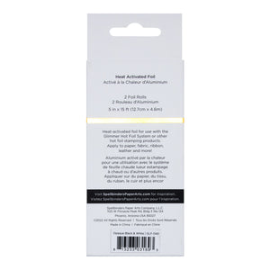 Glimmer Hot Foil 2 Rolls - Opaque Black & White Pack