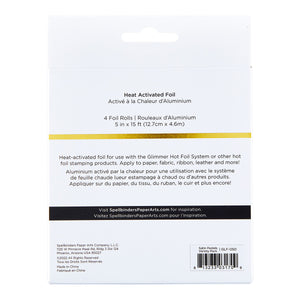Glimmer Hot Foil Rolls Variety 4-Pack Satin Pastels