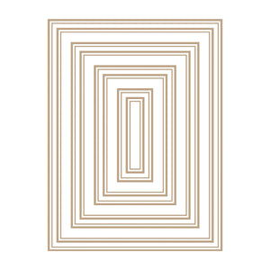 Essential Duo Lines Glimmer Rectangles Glimmer Hot Foil Plate