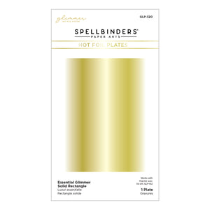 Essential Glimmer Solid Rectangle Glimmer Hot Foil Plate