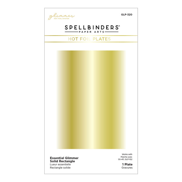 Essential Glimmer Solid Rectangle Glimmer Hot Foil Plate