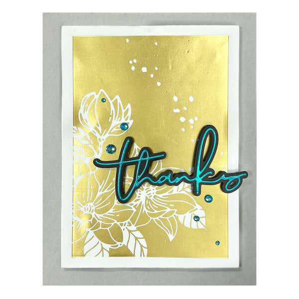 Essential Glimmer Solid Rectangle Glimmer Hot Foil Plate