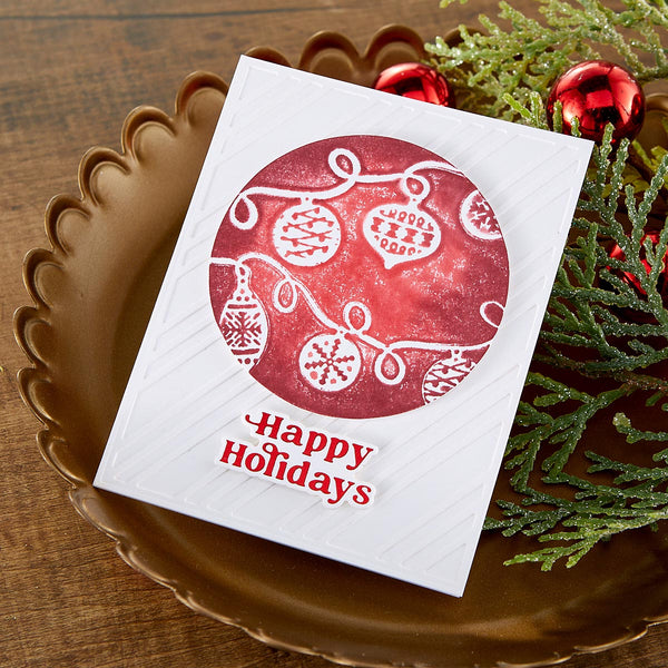 Joyful Christmas Sentiments Glimmer Hot Foil Plate & Die Set from Joyful Christmas Collection by Simon Hurley