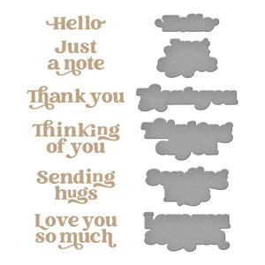 Must-Have Sentiments Glimmer Hot Foil Plate & Die Set from the Photosynthesis Collection by Simon Hurley