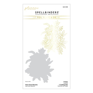 Hexi-Gem Blooms Glimmer Hot Foil Plate & Die Set from the Hexi-Gems Collection