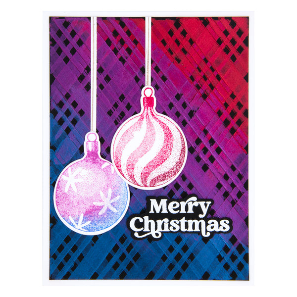 Ranger Clear Stamp Set Halftone Holiday by Simon Hurley create.