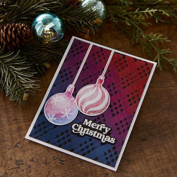 Ranger Clear Stamp Set Halftone Holiday by Simon Hurley create.