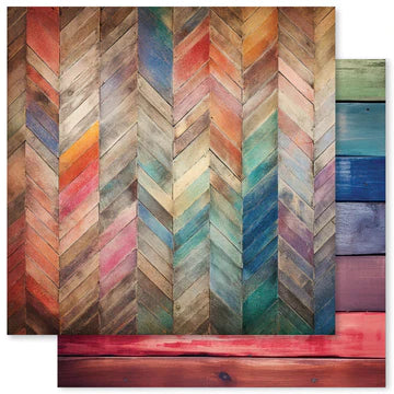 Paper Rose - Rainbow Wood 12x12 Paper Collection