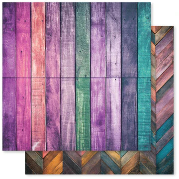 Paper Rose - Rainbow Wood 12x12 Paper Collection