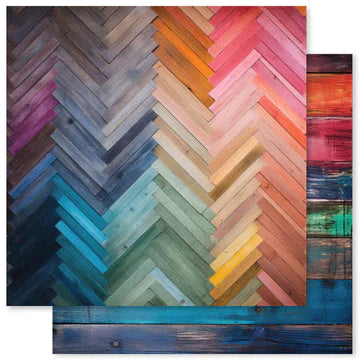 Paper Rose - Rainbow Wood 12x12 Paper Collection
