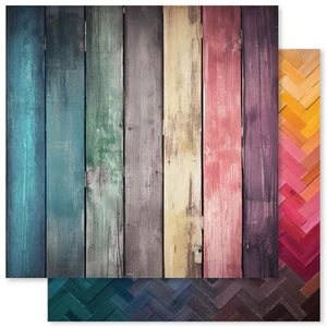 Paper Rose - Rainbow Wood 12x12 Paper Collection