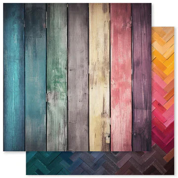 Paper Rose - Rainbow Wood 12x12 Paper Collection