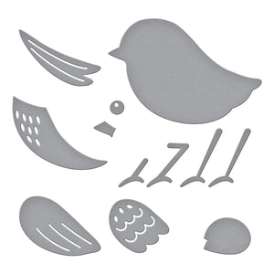 Sweet Birdie Etched Dies from the Just Wanted To Say Collection
