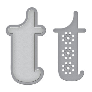 Stitched t Etched Dies from the Stitched Alphabet Collection
