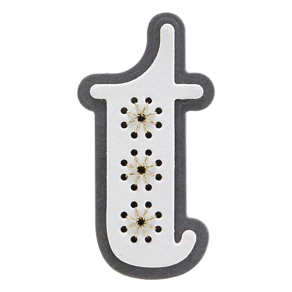 Stitched t Etched Dies from the Stitched Alphabet Collection