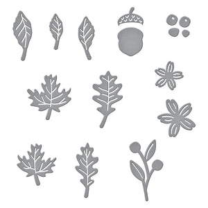Mini Fall Blooms Etched Dies from the Fall Traditions Collection
