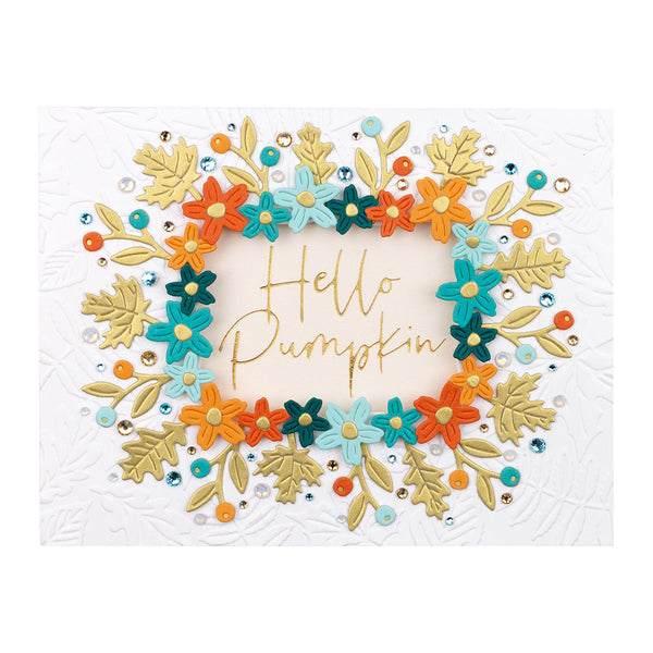 Mini Fall Blooms Etched Dies from the Fall Traditions Collection