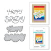 Stylized Happy Birthday Etched Dies from the Birthday Celebrations Collection (S2-342) combo product image. 