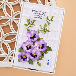 Bamboo Trellis 3D Embossing Folder from The Painter’s Garden Collection by Susan Tierney-Cockburn