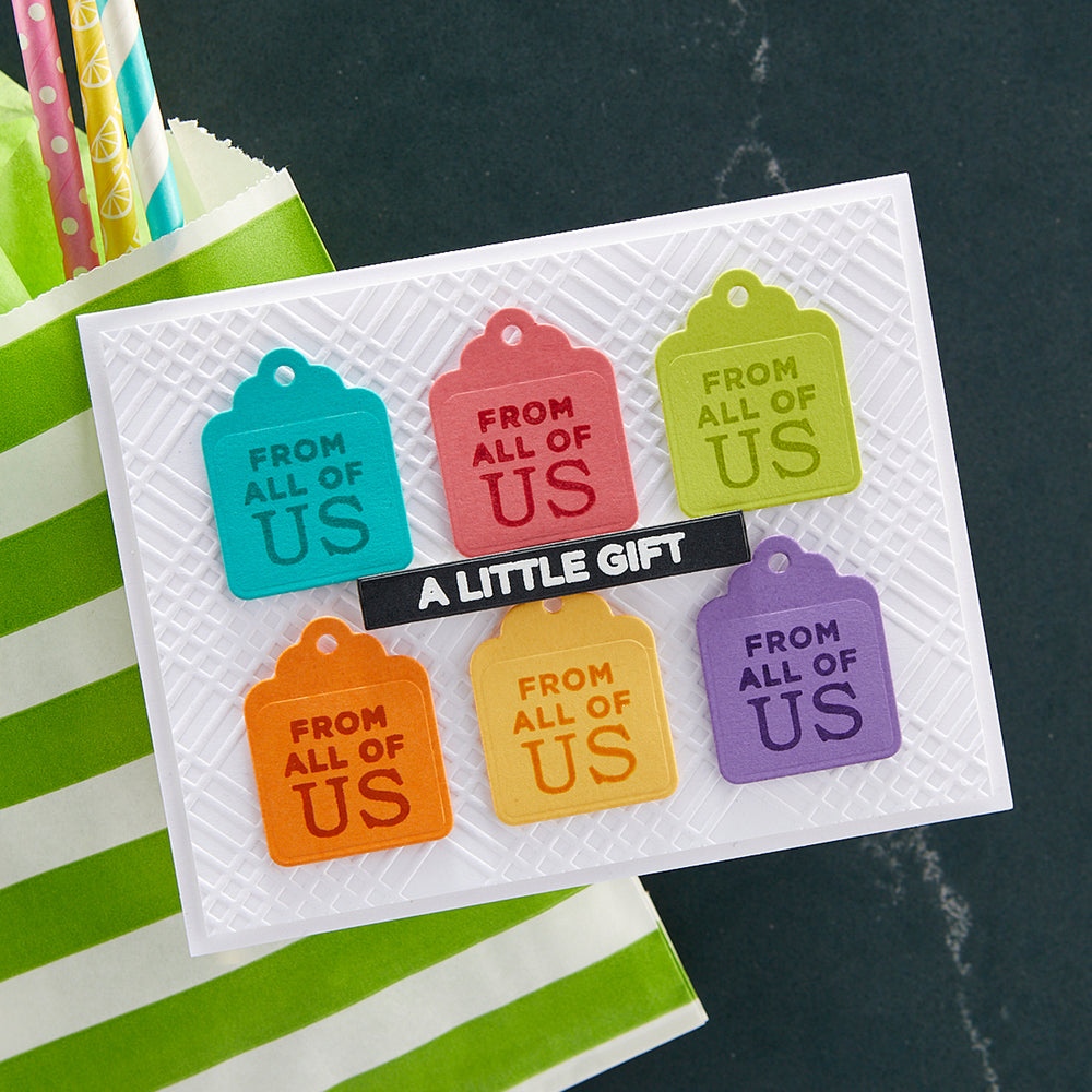 Assorted Tags Etched Dies from the Celebrate You Collection