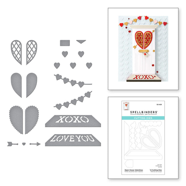 Open House Valentines Etched Dies from Love You More Collection (S3-429) combo product image