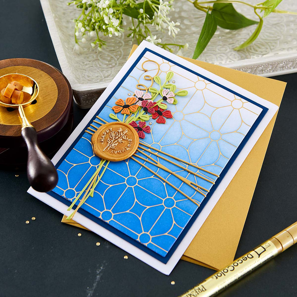 Sealed Blooms Etched Dies from the Sealed by Spellbinders Collection