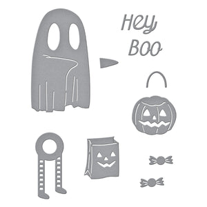 Dancin' Ghost Etched Dies from the Boo Dance Party Collection