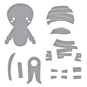 Dancin' Mummy Etched Dies from the Boo Dance Party Collection
