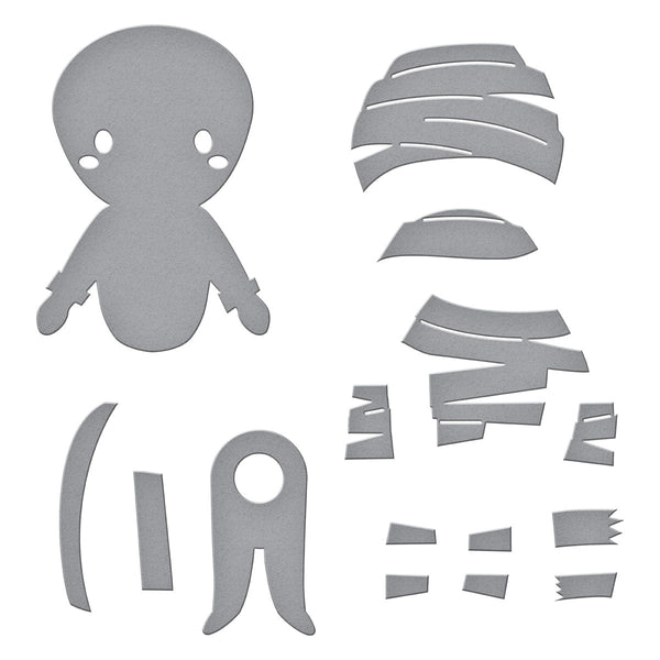 Dancin' Mummy Etched Dies from the Boo Dance Party Collection