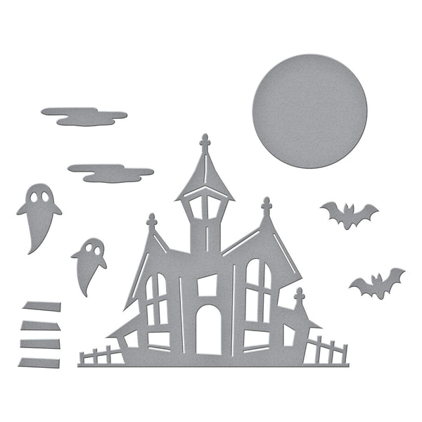 Haunted House Etched Dies from the Boo Dance Party Collection