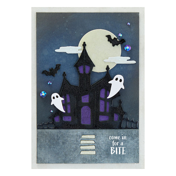 Haunted House Etched Dies from the Boo Dance Party Collection