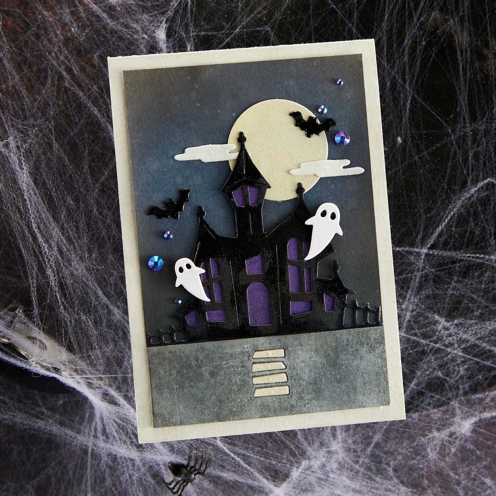 Haunted House Etched Dies from the Boo Dance Party Collection