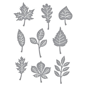 Autumn Leaves Etched Dies from the Fall Traditions Collection