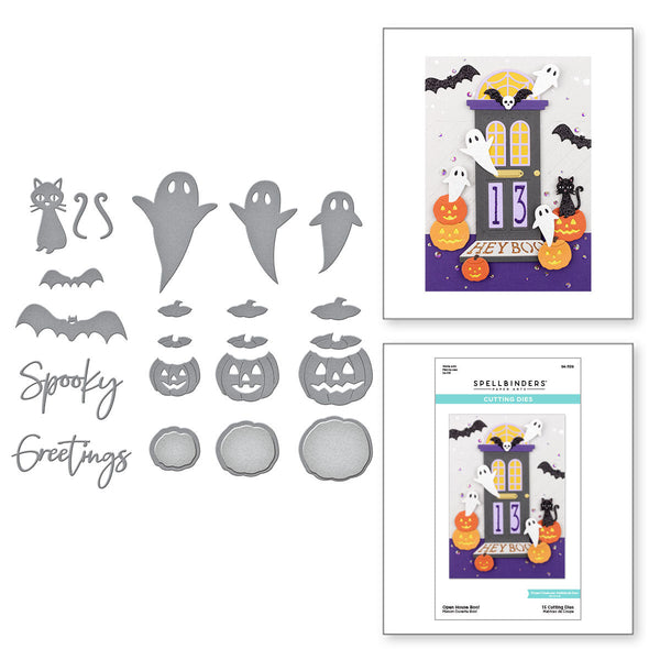 Open House Boo! Etched Dies from the Halloween Collection (S4-1139) Combo Image