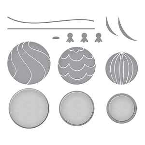 Color Block Balloons Etched Dies from the Birthday Celebrations Collection