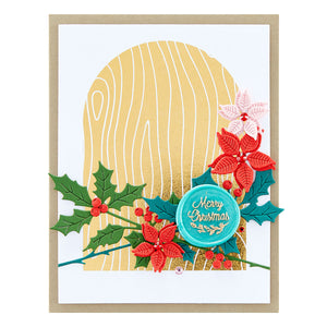 Sealed Holly Sprigs Etched Dies from Sealed for the Holidays Collection
