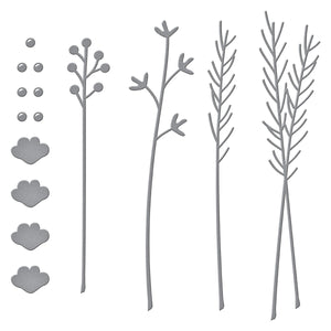 Sealed Botanical Sprigs Etched Dies from Sealed for the Holidays Collection