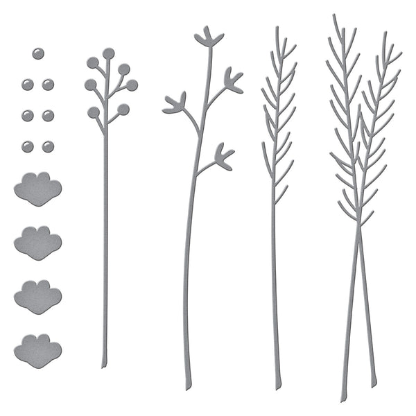 Sealed Botanical Sprigs Etched Dies from Sealed for the Holidays Collection