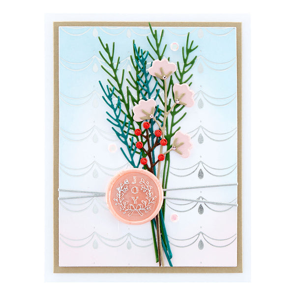 Sealed Botanical Sprigs Etched Dies from Sealed for the Holidays Collection