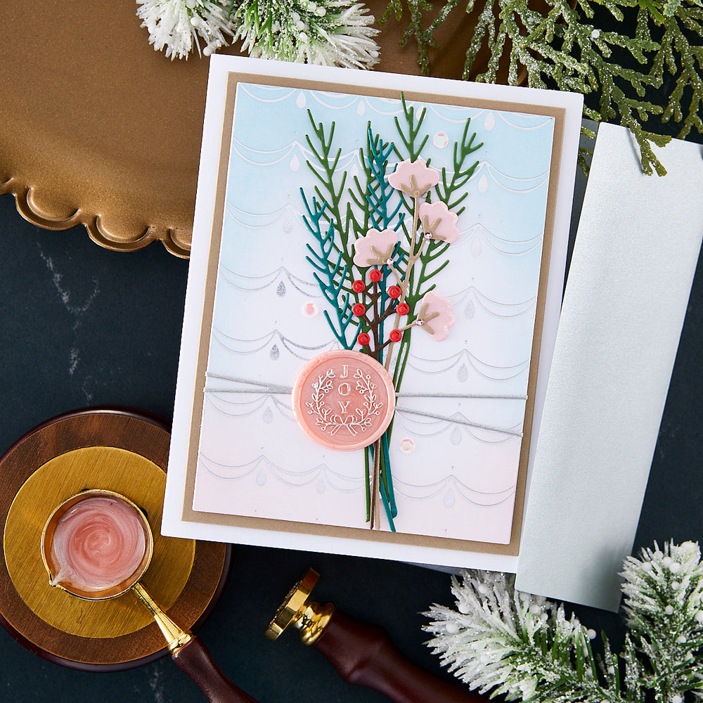 Sealed Botanical Sprigs Etched Dies from Sealed for the Holidays Collection