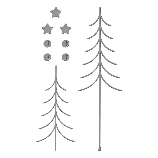 Sealed Christmas Tree Squiggle Etched Dies from Sealed for the Holidays Collection