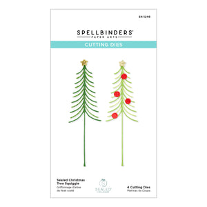 Sealed Christmas Tree Squiggle Etched Dies from Sealed for the Holidays Collection